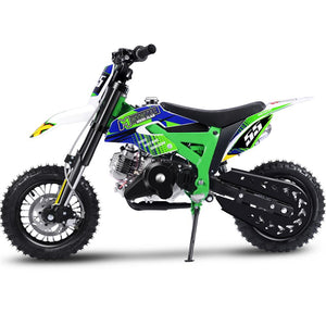Buy Green Hooligan 60cc Motocross Dirt Bike | MotoTec Kids | 4-Stroke Fully Automatic
