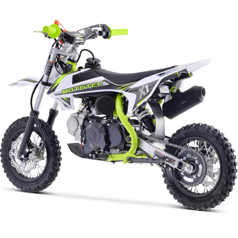 Mototec X1 Motocross 110cc Dirt Bike | 4-Stroke Automatic - Side 
