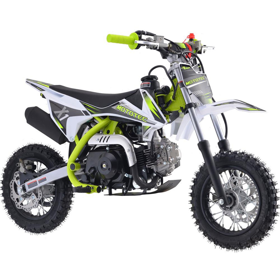 Mototec X1 Motocross 110cc Dirt Bike | 4-Stroke Automatic - Green