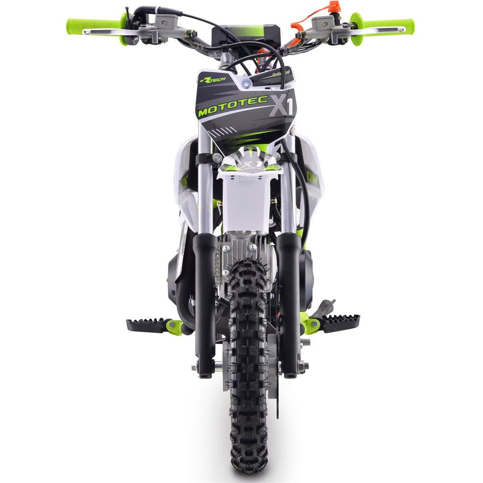 Mototec X1 Motocross 110cc Dirt Bike | 4-Stroke Automatic - Front