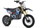 Mototec 1000w Lithium Electric Pro Dirt Bike 36V Blue