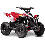 Mototec E-Bully Electric ATV | 1000W | 36V | Kids Battery 4-Wheeler White & Red