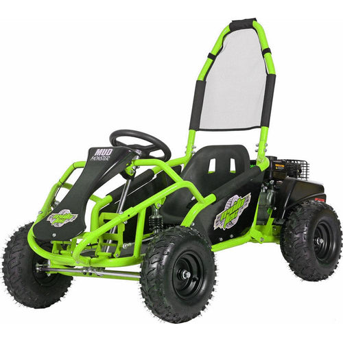 Mud Monster Kids Go Kart | 98cc | Gas Powered | Dune Buggy Green