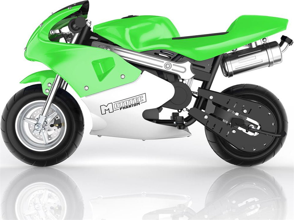 Mototec Phantom 49cc 2-Stroke Premium Gas Pocket Bike