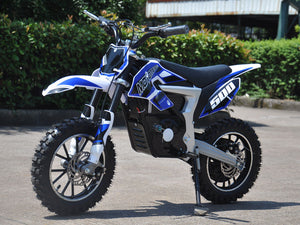 Mototec 500w Electric Dirt Bike | Motocross Lithium-Ion 36 Volts - Side View