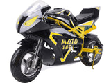 Mototec Premium 500W Electric Mini Pocket Bike 36V Yellow