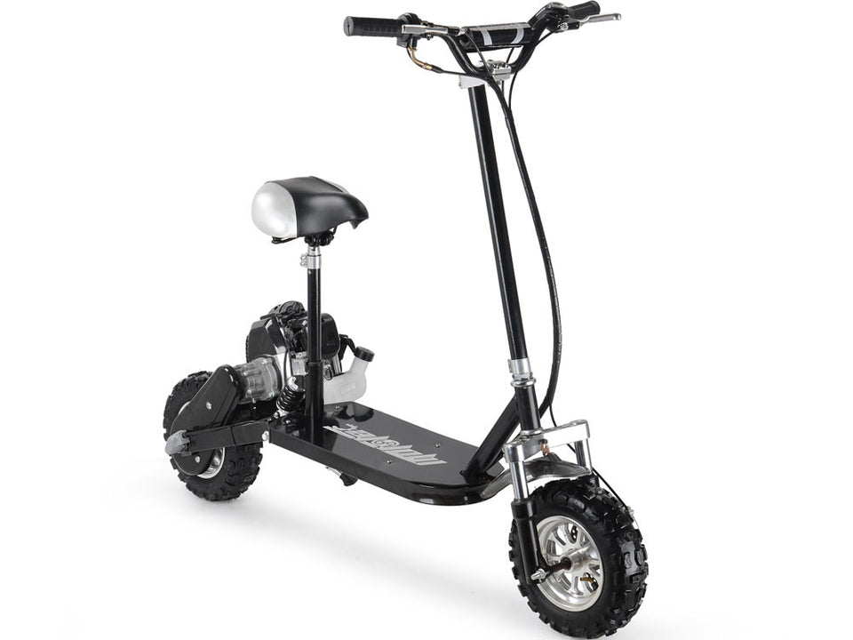 Premium 49cc Gas Power Stand Up Scooter Board with Seat - 3 Speed