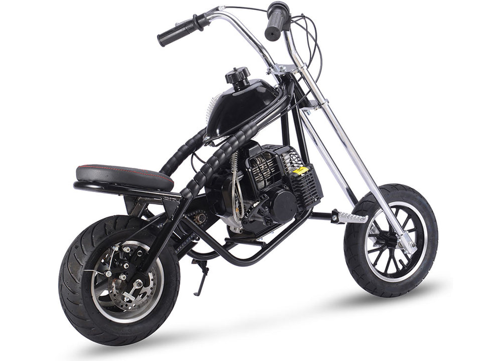 Mototec Villain 50cc Mini Chopper | 2-Stroke - Black