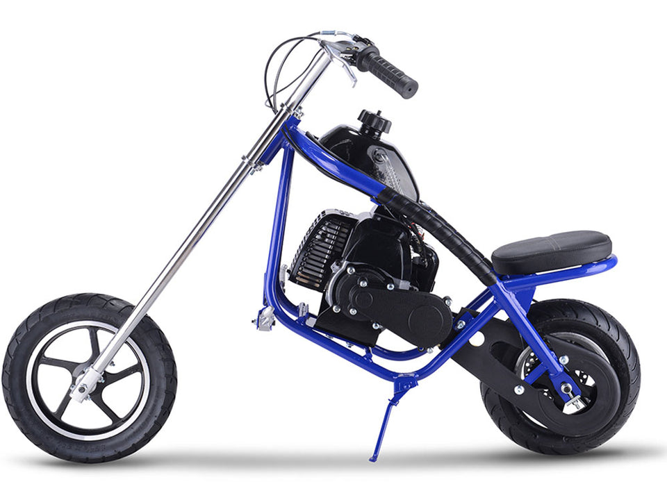 Mototec Villain 50cc Mini Chopper | 2-Stroke - Mid View