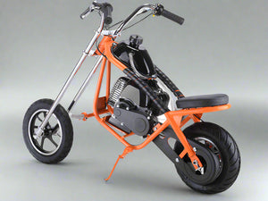 50cc Mini Chopper Orange Side View
