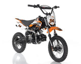 Apollo 110cc Motocross Dirt Bike - Semi Automatic DB-34 | AGB-34CRF-110 Orange