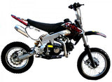 Premium 125cc Dirt Bike Motocross Pit Bike 4-Stroke - Manual Clutch Black