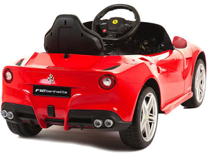 Ferrari F12 Berlinetta Electric Power Wheels Toy Car 12V - Red - Back
