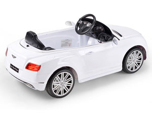 Bentley Continental GT 12V Electric Power Wheels RC Toy Car GTC - White