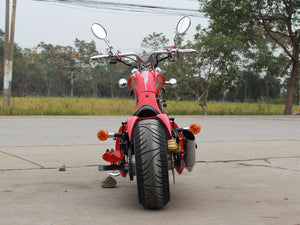 DongFang DF250RTF Mini Chopper Motorcycle Red Rear