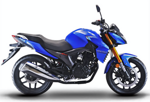 Lifan KP-200 Fuel-Injected Motorcycle - LF200-10R Blue 2-Year Warranty (Included)