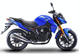 Lifan KP-200 Fuel-Injected Motorcycle - LF200-10R Blue 2-Year Warranty (Included)
