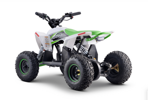 Electric Mid-Size ATV 1300 Watts 48 Volts Lithium - Green - Side View