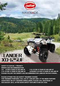 Coolster Lander 125cc ATV  - XD125 