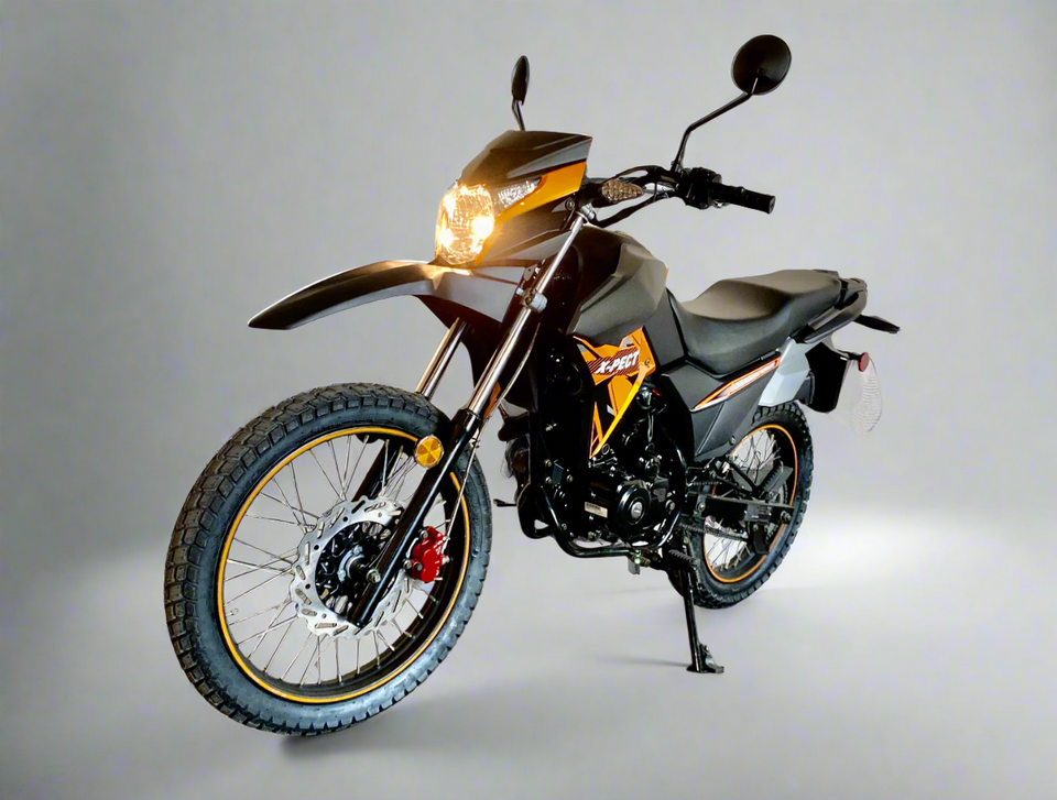 2021 X-Pect Lifan 200cc Dual Sport Dirt Bike - LF200GY-4 - Street Legal Orange