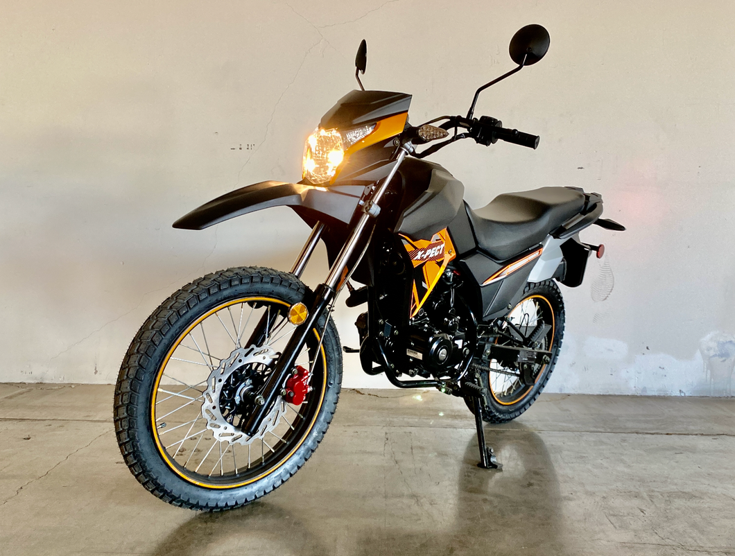 2021 X-Pect Lifan 200cc Dual Sport Dirt Bike - LF200GY-4 - Street Legal Orange