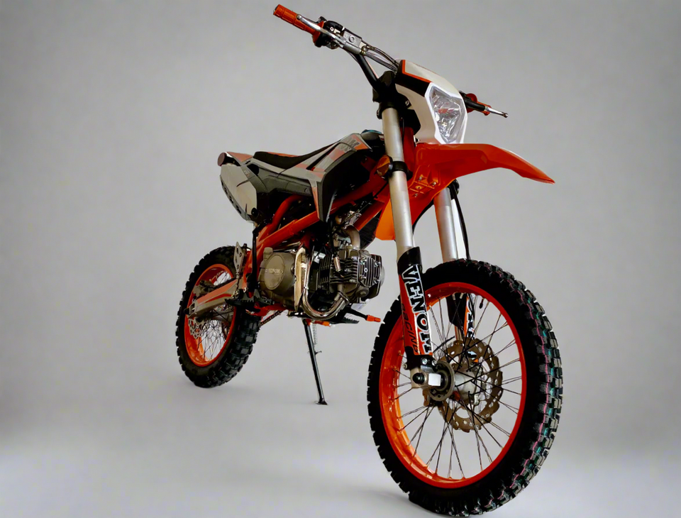  125cc Dirt Bike Pit Bike Adult Dirt Pitbike Gas Dirt Bikes with  Headlight 125cc Gas Dirt Pit Bike (Red) : Automotive