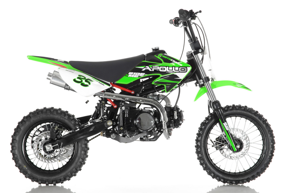 4-Speed Manual Apollo 125cc Sport Motocross Dirt Bike