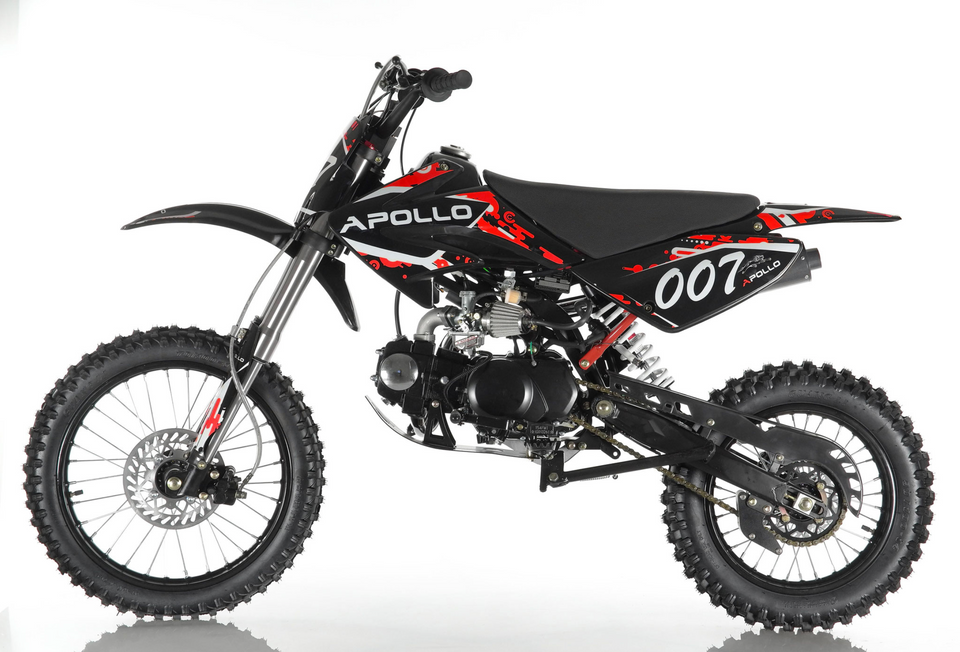 Apollo 125cc Adult Sport Motocross Dirt Bike - 4-Speed Manual  DB-007