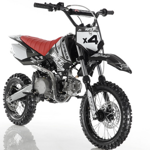 Apollo RFZ Motocross 110cc Dirt Bike - Semi Automatic DB-X4 Black