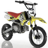 Apollo RFZ Motocross 110cc Dirt Bike - Semi Automatic DB-X4 Yellow