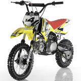 Apollo RFZ Motocross 110cc Dirt Bike - Semi Automatic DB-X4 - Yellow