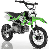 Apollo RFZ Motocross 110cc Dirt Bike - Semi Automatic - Green