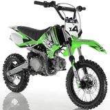 Apollo RFZ Motocross 110cc Dirt Bike - Semi Automatic DB-X4 Green