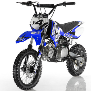 Apollo RFZ Motocross 110cc Dirt Bike - Semi Automatic - Blue