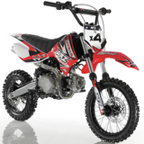 Apollo RFZ Motocross 110cc Dirt Bike - Semi Automatic DB-X4 - Red
