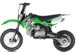 Apollo RFZ Motocross 125cc Dirt Bike Sport - 4-Speed Manual DB-X5 - Green Middle View