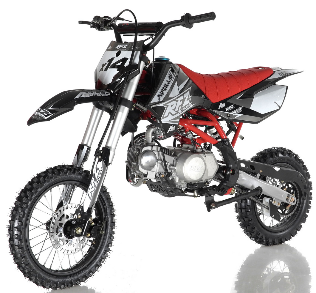 DB-x14 apollo dirt bike for adults teenagers 125cc semi-automatic transmission pit bike motocross dual sport 