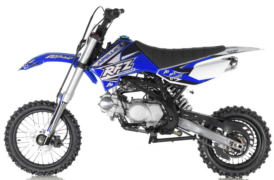 Apollo RFZ Motocross 125cc Dirt Bike Sport - Semi-Automatic DB-X14 Blue