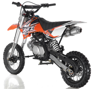 Apollo RFZ Motocross 125cc Dirt Bike Sport - Semi-Automatic DB-X14 - Orange Side View