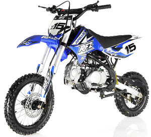 Apollo RFZ Motocross 125cc Dirt Bike Sport - 4-Speed Manual DB-X15 - Blue
