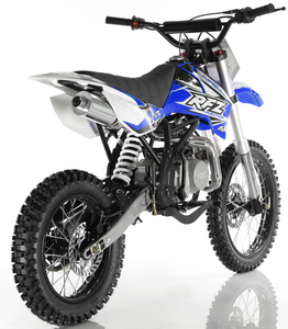 APOLLO RFZ MOTOCROSS 125CC DIRT BIKE - 4-SPEED MANUAL DB-X18  - Blue