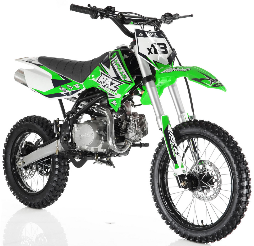 APOLLO RFZ MOTOCROSS 125CC DIRT BIKE - 4-SPEED MANUAL DB-X18