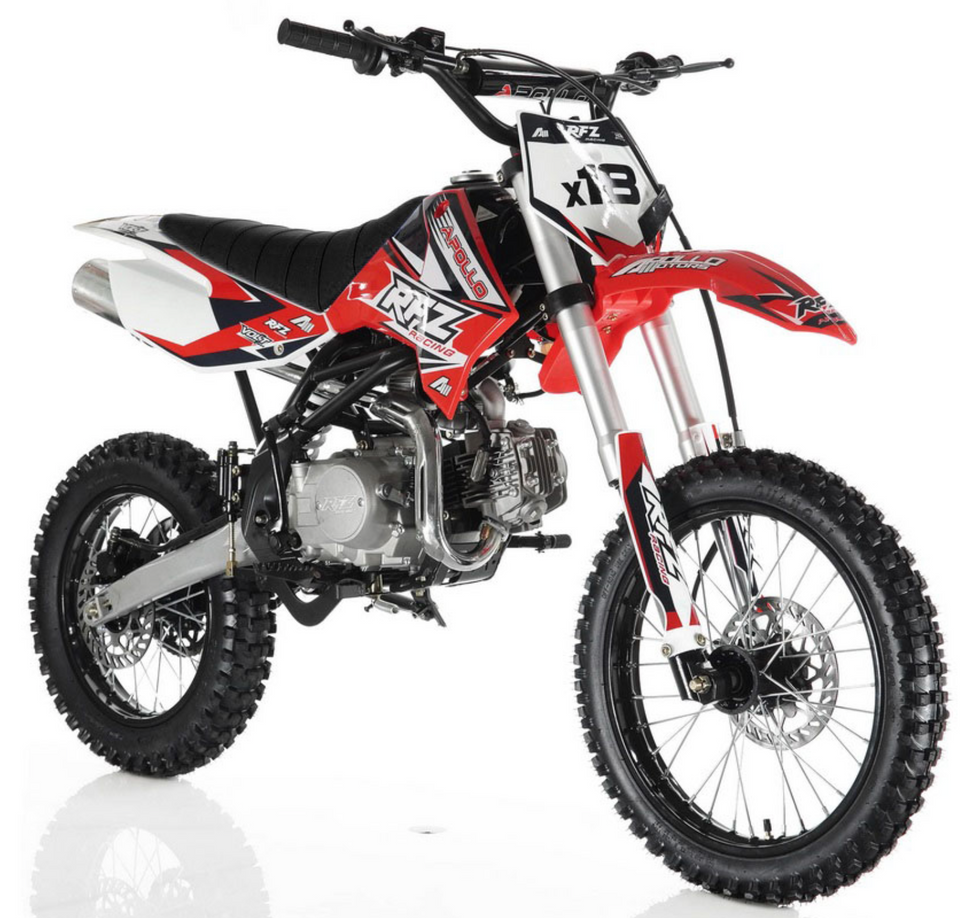 APOLLO RFZ MOTOCROSS 125CC DIRT BIKE - 4-SPEED MANUAL DB-X18