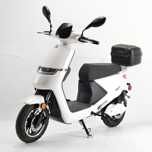 Boom Cirkit LED Electric Moped Scooter 500W 48V - White