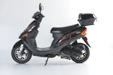 Boom 49cc MVP Moped Scooter Street Legal - BD50QT-9A - Black Middle View