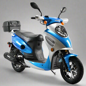  Boom 49cc MVP Moped Scooter Street Legal - Blue