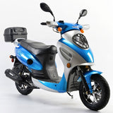  Boom 49cc MVP Moped Scooter Street Legal - Blue