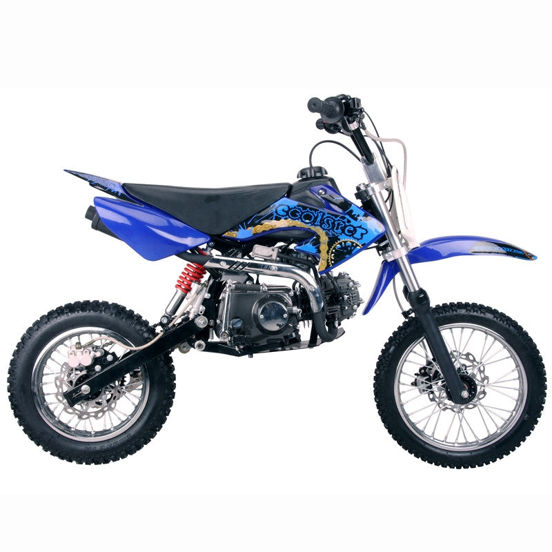 Premium 125cc Dirt Bike Motocross Pit Bike 4-Stroke - Manual Clutch Blue