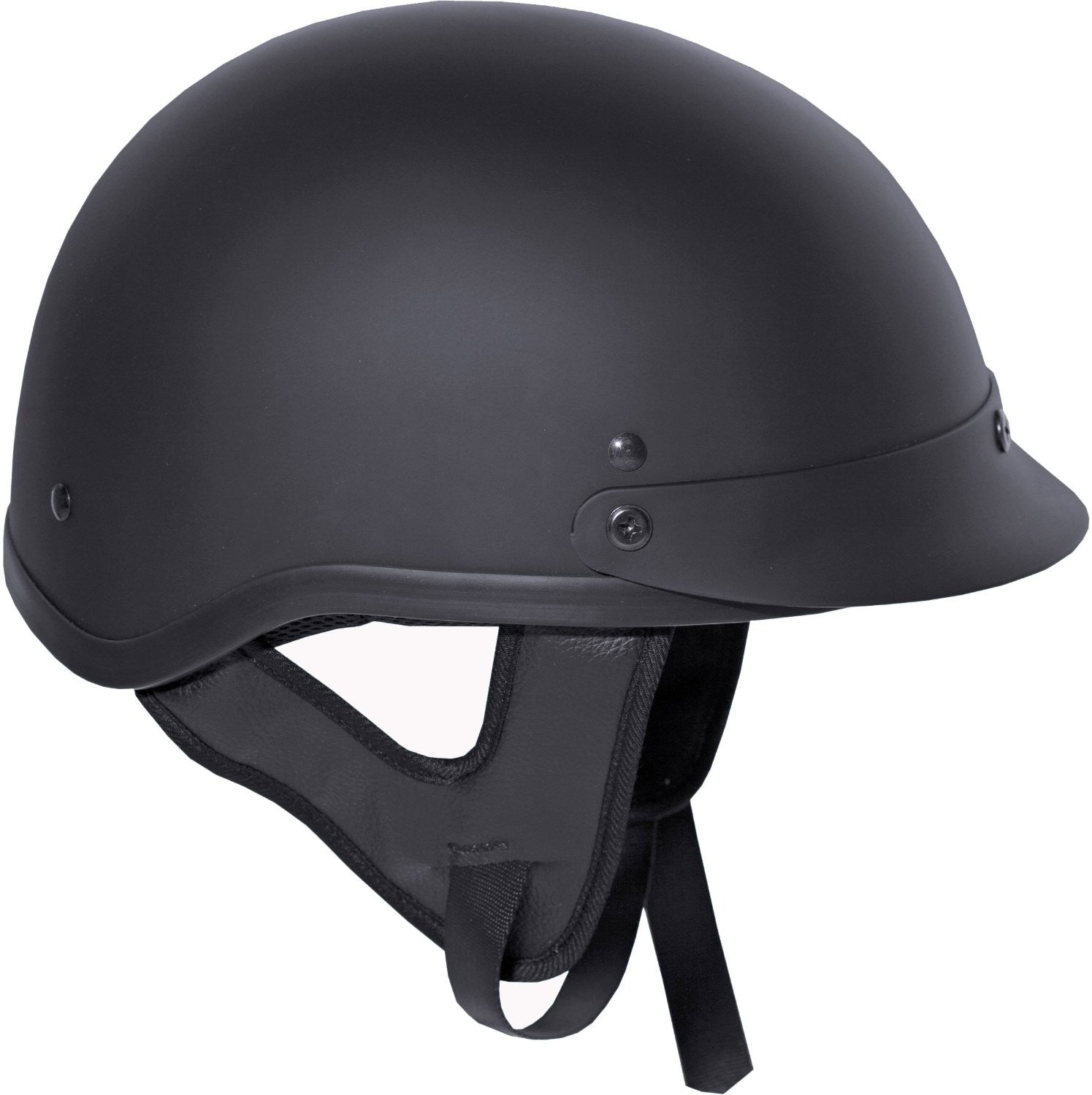 Fuel Helmets Sh-hhfl65 HH Series Half Helmet Flat Black Medium