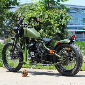  Bobber Street Legal Mini Chopper Motorcycle Side View